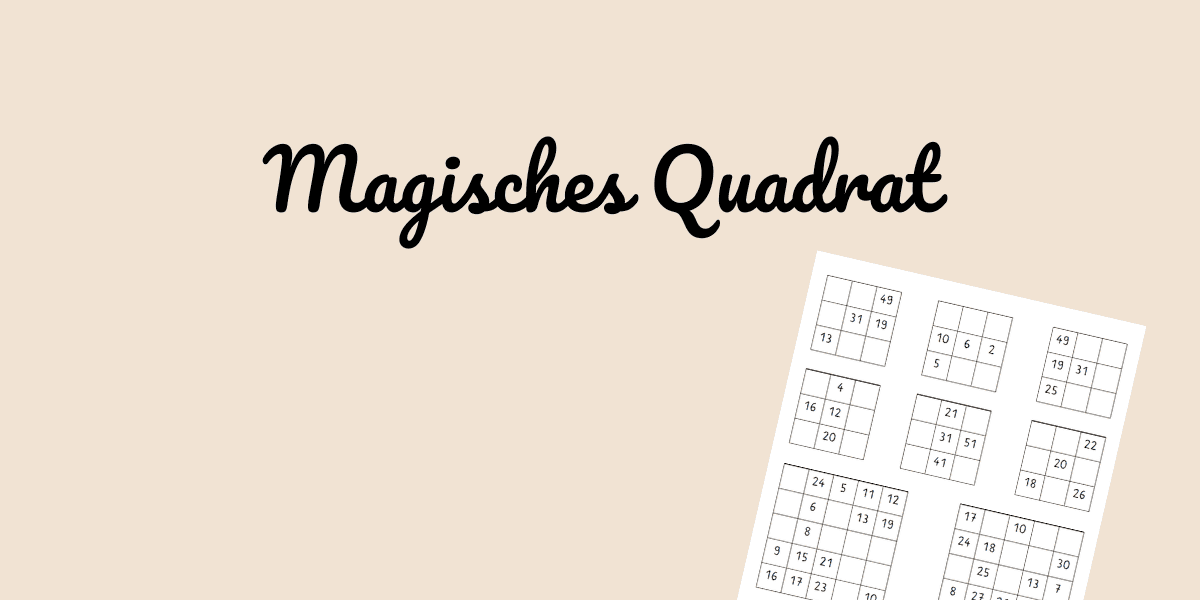 Teacheditor Aufgabe Magisches Quadrat